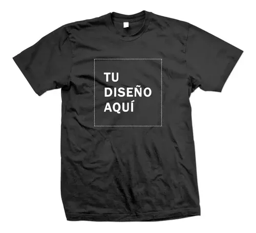 comprar Remera Personalizada Algodón Peinado Blanco\u002Fnegro Dtf