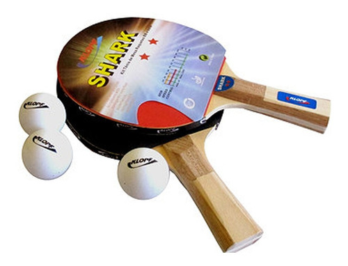 Kit Tenis De Mesa Raquete Lisa 3 Bolas 5055 Klopf