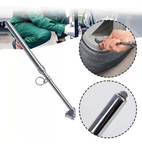 Doble Calibrador De Presión Llantas Universal 150 Psi Cabeza