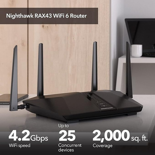 Netgear Nighthawk Router Wifi 6 (rax43) Ax4200 Ax5 (usado) (Usado)