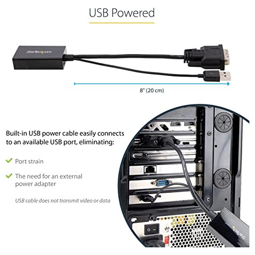 Startech.com Adaptador Dvi A Displayport - Alimentación Usb