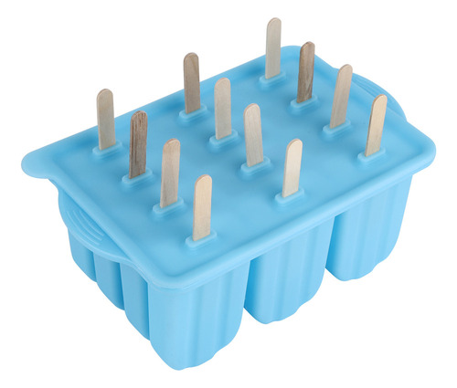 Juego De Moldes Para Helados, Azul, 12 Compartimentos