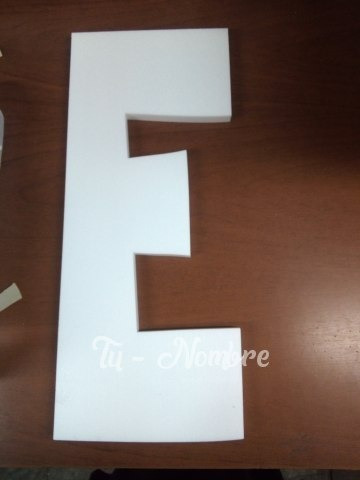 Imagen 5 de 10 de Letras Corporeas 40 Cm Polyfan Carteles Candy Bar Casamiento