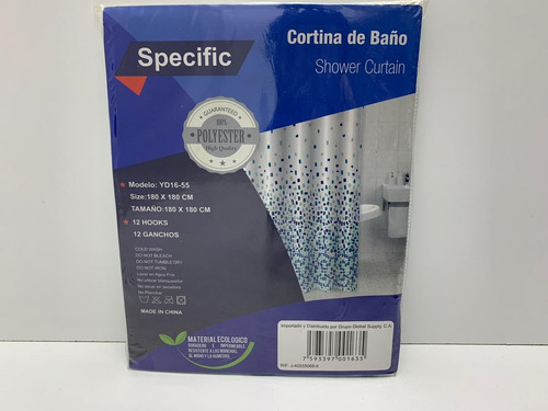 Cortina Baño Gancho Plastico Specific Sy. 2863 Xavi