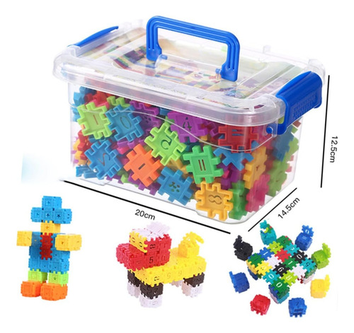 Juego De Bloques De Construcción Educativos De Plástico Para