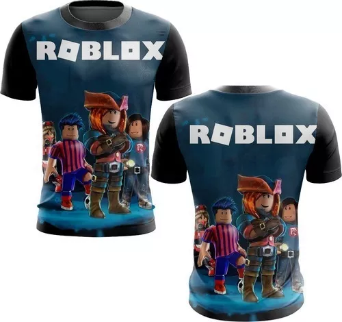 Camiseta Masculina Adulto Roblox Camisa De Algodão Básica