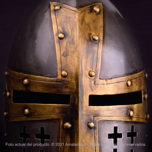 Imagen 5 de 10 de Casco Templario Sugarloaf Espada Templarios Cruzados
