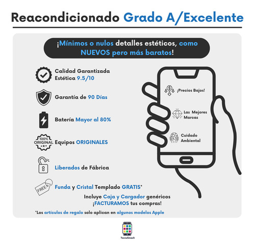 Iphone Xr (128gb) - Desbloqueado (grado A, Batería 76%) Negro (Usado)