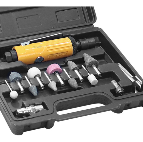 Kit Retífica Pneumatica Esmeril Maleta 25.000 Rpm