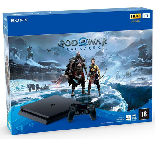 Console Playstation 4 Slim 1tb + God Of War Ragnarok - Sony