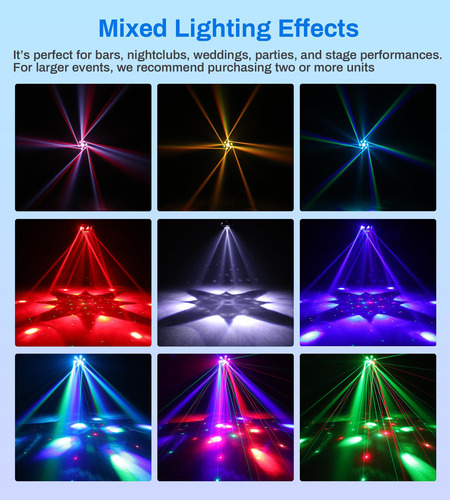 Moving Head Dj Lights Eytse 150w Rgbw 4 Em 1 Led 6 Arms