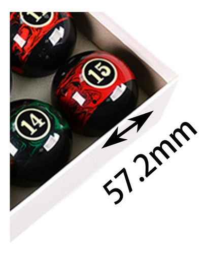 16 Piezas Bolas De Billar Bolas De Mesa De Billar Juego New