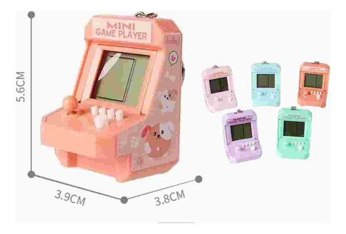 Llavero Mini Videojuego Arcade 99 Juegos Pistache