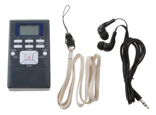 Wpd Mini Radio De Bolsillo Con Audífonos