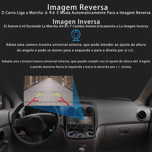 Rádio De Carro Mp5 1 Din Com 4,1'' Ecrã Tátil E Fm/aux/usb