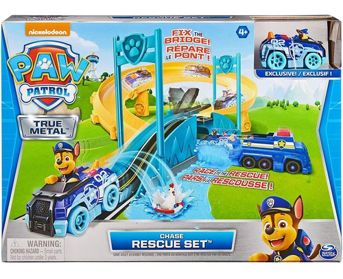 Play Set Paw Patrol True Metal Chase Al Rescate Spin Master