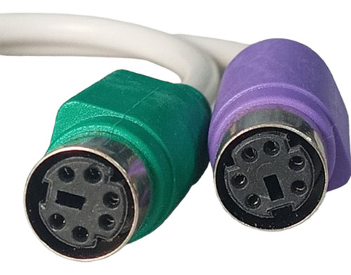 Cable / Adaptador 2 Ps2 A Usb, Para Mouse Y Teclado Generico