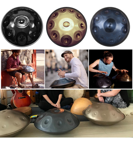 Instrumento De Percusión Notes 10 Tambor Handpan Hand Stainl