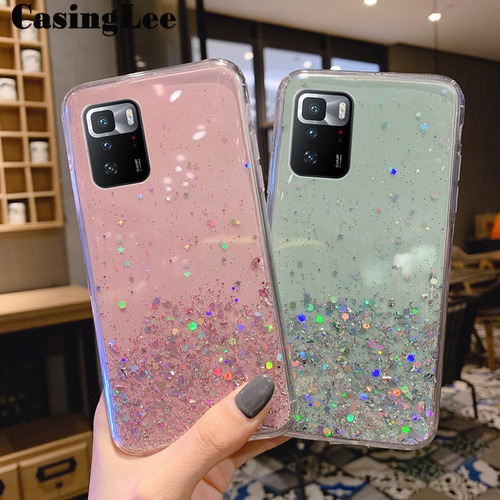 For Xiaomi Poco X3 Gt Case Stars Moon Glitter Bling Cover