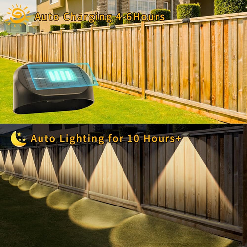 Luces De Valla Solar Impermeables Al Aire Libre, Luces De De