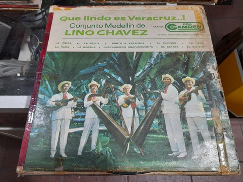 Lp Lino Chavez Que Lindo Es Veracruz En Acetato,long Play