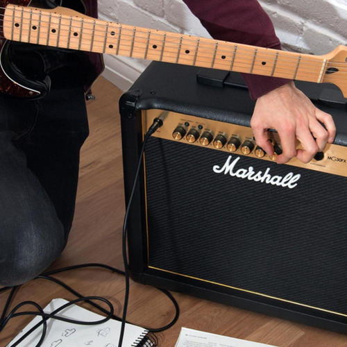 Amplificador Marshall Mg Gold Mg30fx 30w Com Efeitos 1x10 Cor Preto-dourado 110v