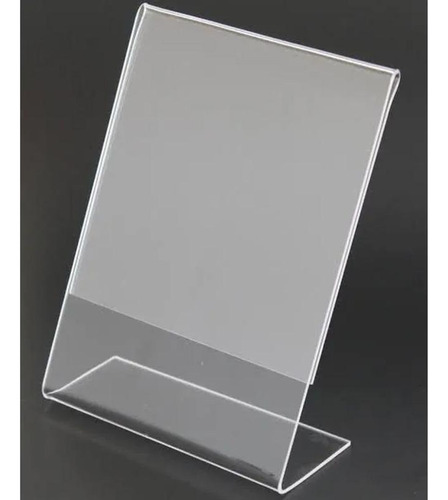 Display L Expositor 10x15 Acrílico Cardápio 20 Un