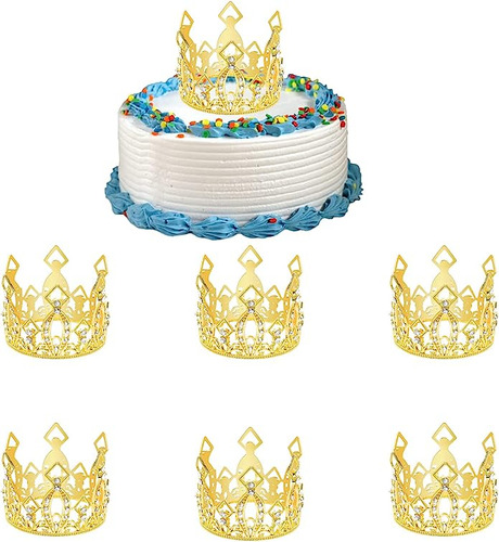 6 Piezas Para Tarta Mini Bebe Reina Princesa Pequeña Decorac