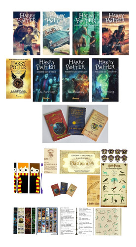 Harry Potter 7 Libros +animales Fantásticos, Quidditch,bardo