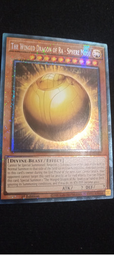 The Winged Dragon Of Ra - Sphere Mode Colector Yugioh 