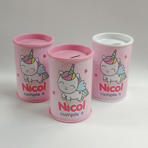 Imagen 3 de 10 de 20 Alcancías Personalizadas Cumpleaños Infantil Sorpresitas