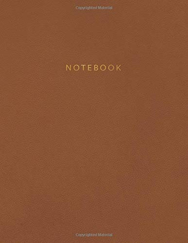 Notebook Beautiful Brown Leather Style With Gold Lettering |