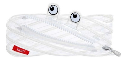 Estojo Zipit Creature Monster Maped - Escolha O Modelo Cor Clear Monster Branco