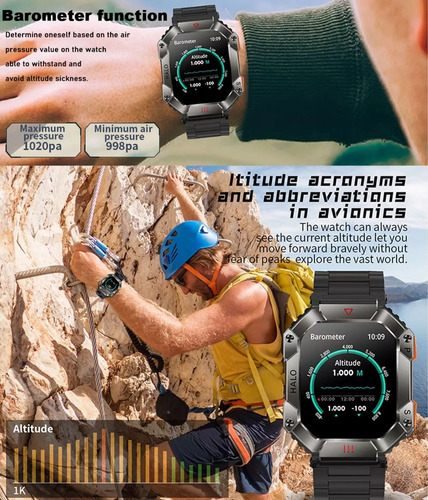 Smartwatch Masculino Bluetooth Chamada Ip67 Para Xiaomi Ios