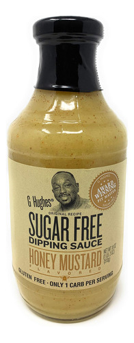 G Hughes Sugar Free Botella De Salsa De Salsa De Mostaza, Mo