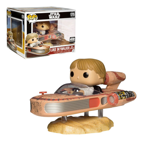 Boneco Funko Pop Luke Skywalker With Speeder 175 Star Wars
