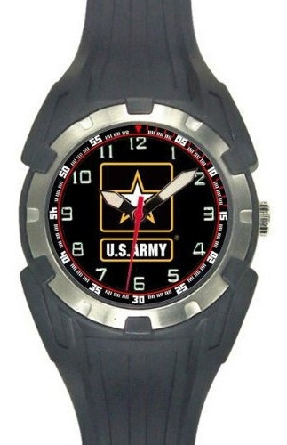 Aqua Force Us Ejercito Logo Reloj De Cuarzo Analogico Negro