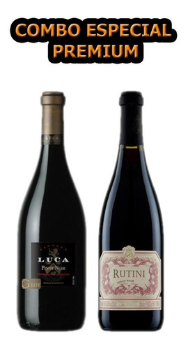 Vinos Pinot Noir Seleccionados Combo X2 Rutini Luca