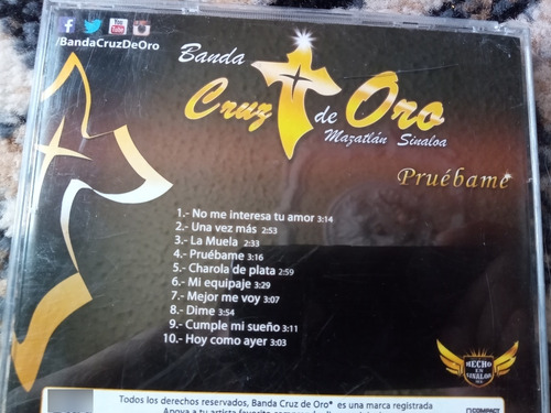Banda Cruz De Oro Cd De Mazatlán Sinaloa (Usado)