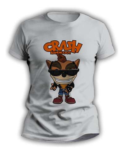 Remeras Sublimadas Infantiles Estampada Crash Bandicoot 7612