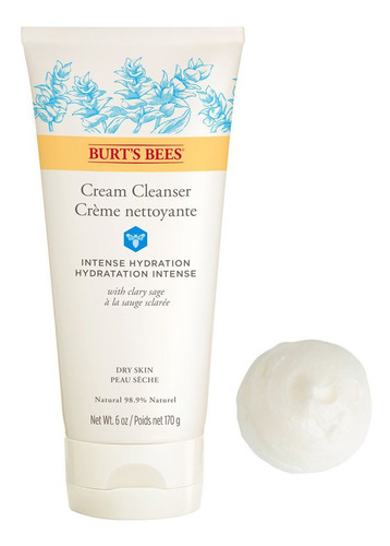Crema De Limpieza Facial Burts Bees Intense Hydration 170gr