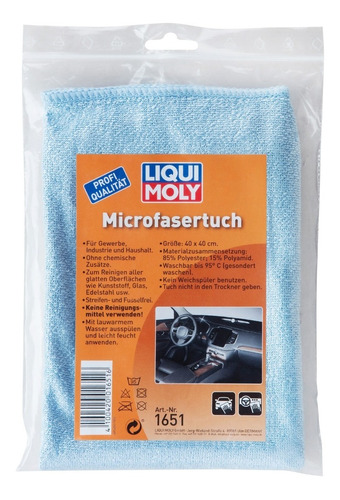 Paño Microfibra Limpieza Automovil Microfasertuch Liqui Moly