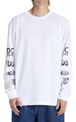 Playera Dc Shoes All Smiles Blanco Hombre Adyzt05298-wbb0