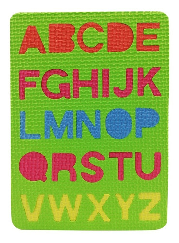 Mini Puzzle De Goma Eva, Letras Y Números 36 Piezas 6x6cm