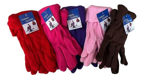 Guantes De Polar  Para Mujer 6 Colores Invierno