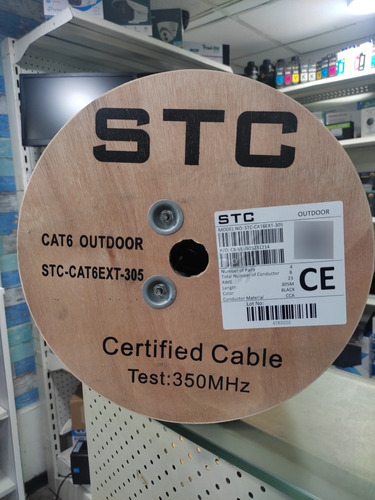 Cable Utp Stc Cat6 Bobina 305m Exterior 