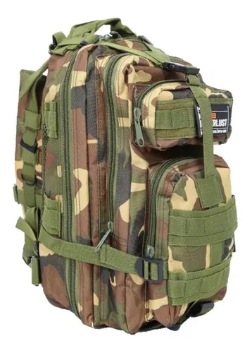 Mochila Tactica Krd 50l Molle Negra Resistente Viaje Militar