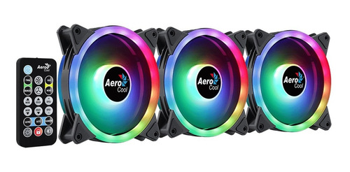Imagen 5 de 9 de Kit 3 Ventiladores Aerocool 120mm Duo 12 Pro Rgb