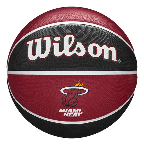 Balón Baloncesto Basketball Wilson Tidye Nba #7 Color Bordó-Miami Heat