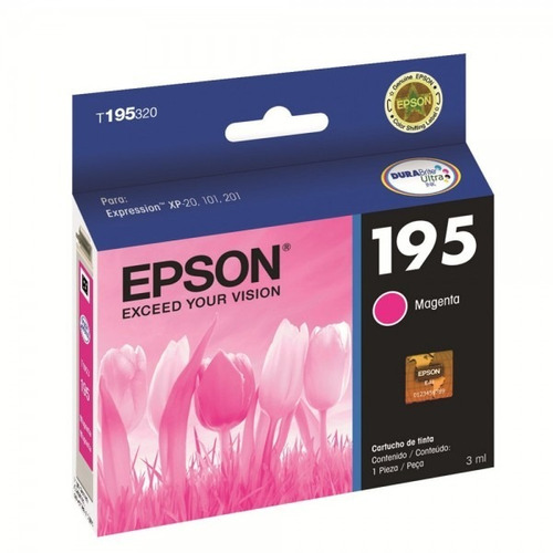 Cartucho Epson Original T195 Magenta